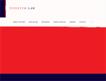 Tablet Screenshot of pipestemlaw.com
